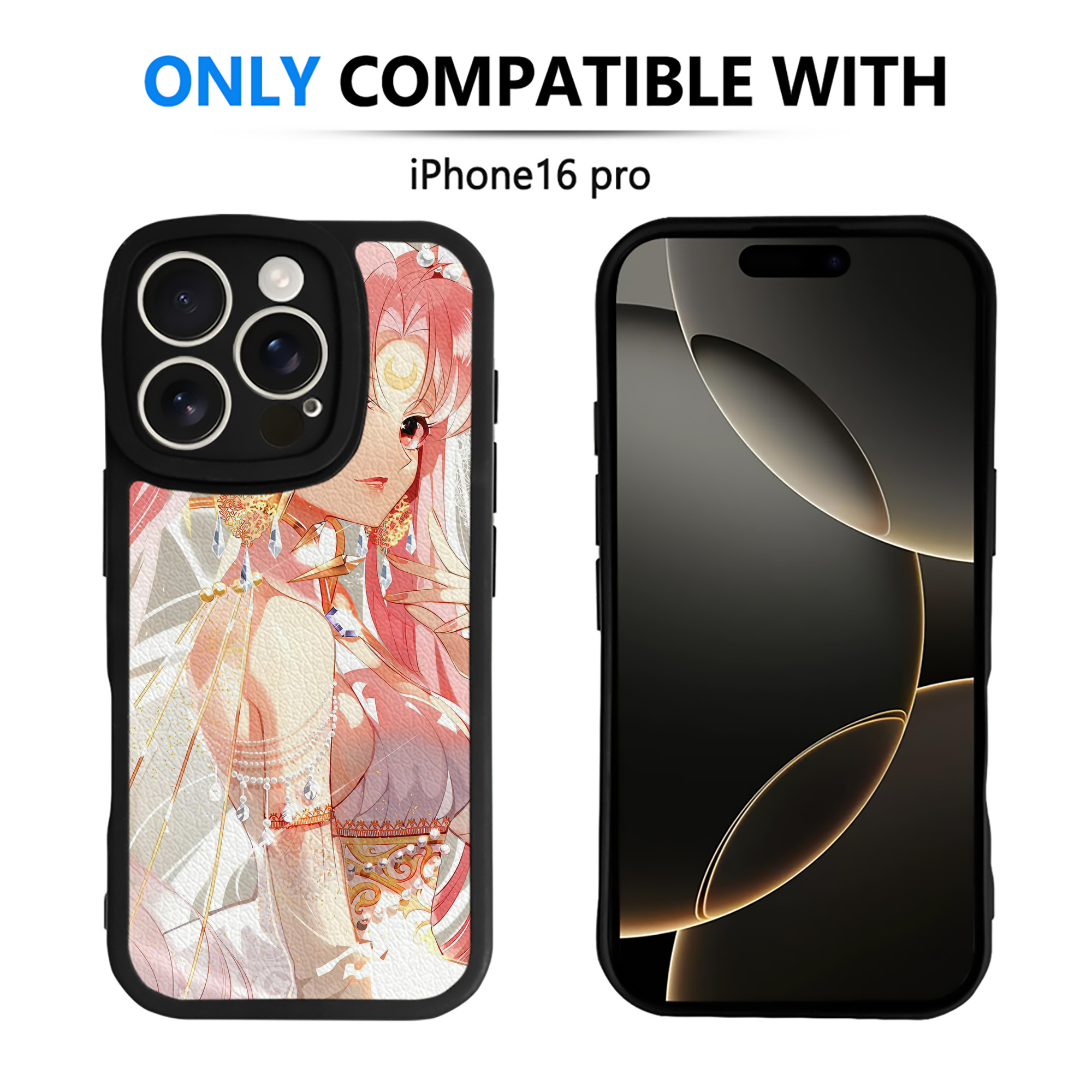 （画像用） 美少女戦士セーラームーン Sailor Moon 【iPhone 16シリーズ対応】シリコンスマホケース（レザー調） 材質：シリコン